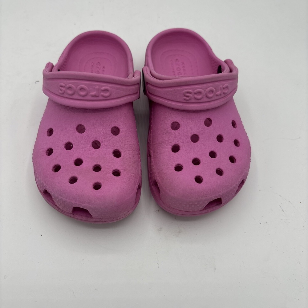 EUC Crocs Kids Classic Clog Taffy Pink, 8 Toddler Taffy Pink Sz8 Toddler CROCS